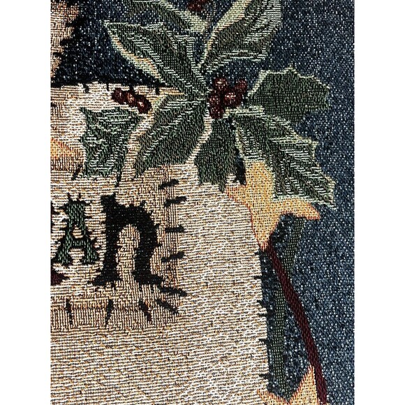 Woven Christmas/Winter Throw Blanket Snowmen By Jamie Carter 50 in x 60 Fringe - Picture 6 of 13